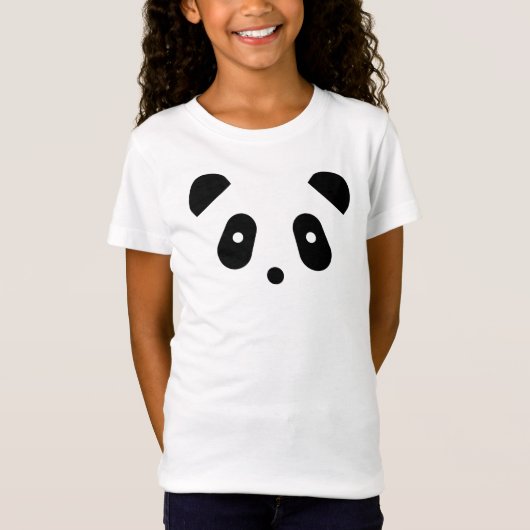 Kawaii ~ Cute Panda Face T-shirt (Voorkant)
