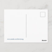 Kawaii Cute Slaping Alarm Clock Character Briefkaart (Achterkant)