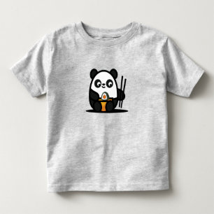 Kawaii Cute Sushi Panda Kinder Shirts