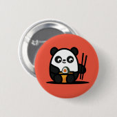 Kawaii Cute Sushi Panda Ronde Button 5,7 Cm (Voorkant /achterkant)