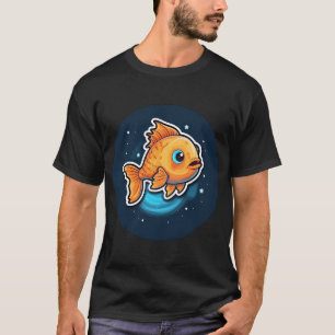 Kawaii Cute Vis Goede Nacht T-shirt