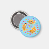 kawaii cute y2k rainbow goldfish magneet (Voorkant / Achterkant)