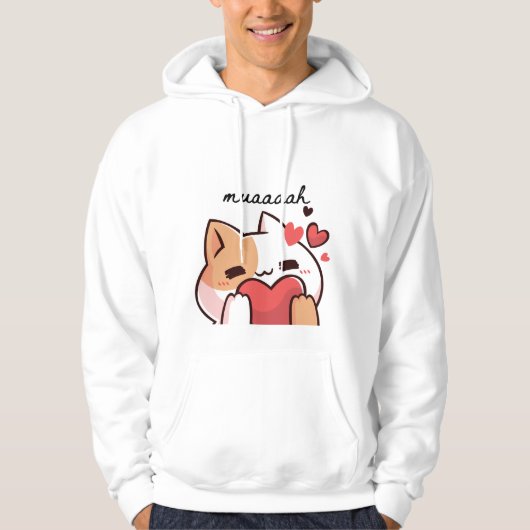 Kawaii Cutie Cat Hoodie (Voorkant)