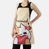 Kawaii Cutie Cat Mauh Apron Schort (Insitu)