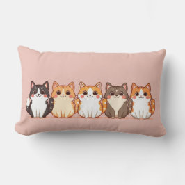 Kawaii Cutie Kitty Crew | Knus Roze Roze Kat Moede Kussen