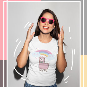 Kawaii Cutie Lame met kleurrijke regenboog T-Shirt