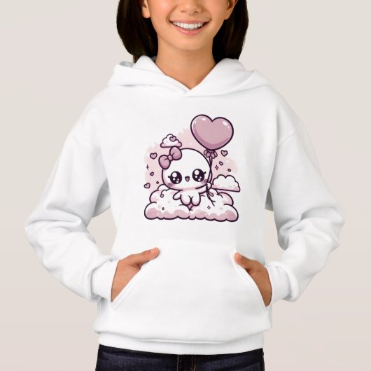 Kawaii Cutie met een Hartballon (Voorkant)