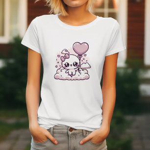 Kawaii Cutie met een Hartballon T-shirt