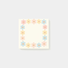 Kawaii Daisy Border Sticky Notes – Post It Notes