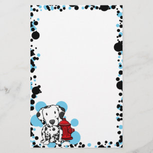 Kawaii Dalmatian Stationery (niet-gevoerd) Briefpapier