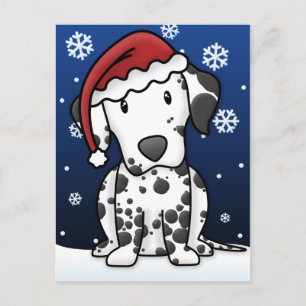 Kawaii Dalmatische Kerst Briefkaart