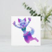 Kawaii Dance verjaardagsfeest Kaart (Staand voorkant)