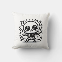 Kawaii Dancing Skeleton Schattige Halloween Home D Kussen