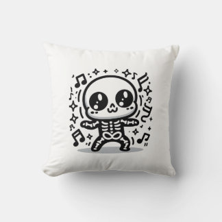 Kawaii Dancing Skeleton Schattige Halloween Home D Kussen