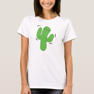 Kawaii danst cactus t-shirt. t-shirt