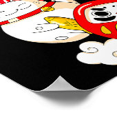Kawaii Daruma Japanese New Year 2026 Year Of The H Poster (Hoek)