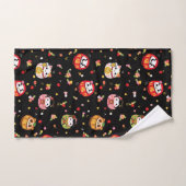 Kawaii daruma-patroon bad handdoek (Handdoek)