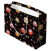 Kawaii daruma-patroon groot cadeauzakje (Achterkant Gekanteld)