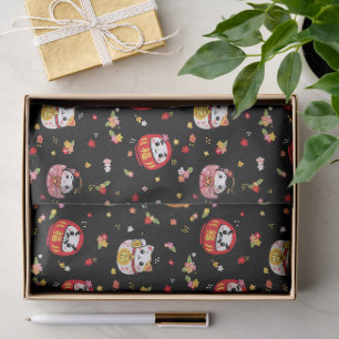 Kawaii daruma-patroon tissuepapier