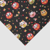 Kawaii daruma-patroon tissuepapier (Detail)