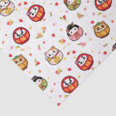 Kawaii daruma patroon tissuepapier (Detail)
