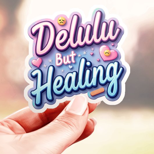Kawaii Delulu Maar Genezen Sticker