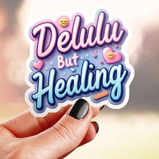 Kawaii Delulu, maar genezing Sticker