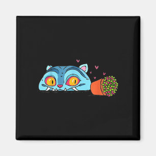 Kawaii Demon Cat Funny Anime Otaku Japans Magneet