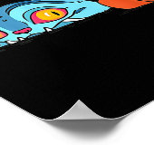 Kawaii Demon Cat Funny Anime Otaku Japans Poster (Hoek)