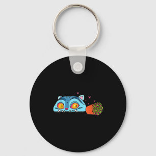 Kawaii Demon Cat Funny Anime Otaku Japans Sleutelhanger