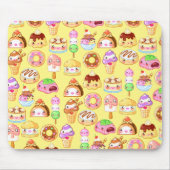Kawaii Dessert Friends Mousepad Muismat (Voorkant)