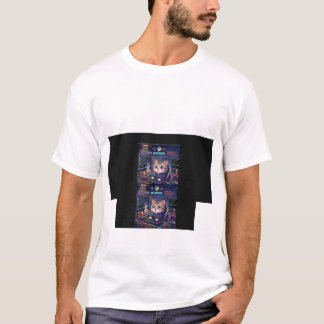 Kawaii Dev Kat Programmeur T-Shirt | Mooie Codeer 