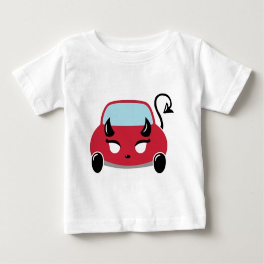Kawaii Devil Car Baby T-Shirt (Voorkant)