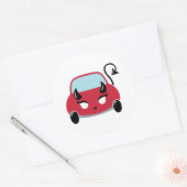 Kawaii Devil Car Ronde Sticker (Envelop)