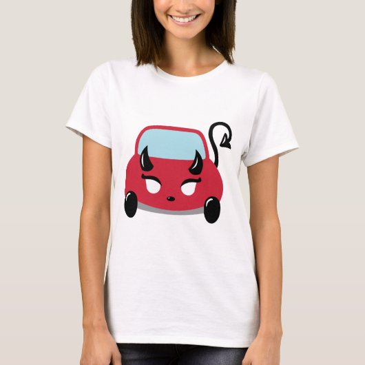 Kawaii Devil Car T-Shirt (Voorkant)