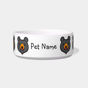 Kawaii Dierenvriend Cartoon Black Beer Voerbakje