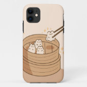 Kawaii Dim Sum Bunnies iPhone Case (Achterkant)