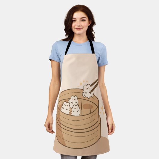 Kawaii Dim Sum Bunny Schort (Gedragen)