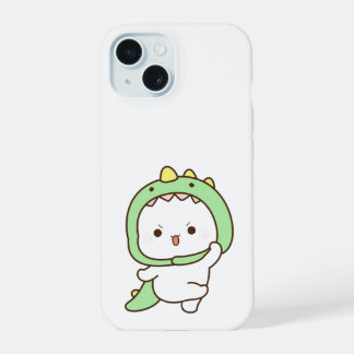 Kawaii Dino Dance iPhone Case – Schattigee Cartoon iPhone 15 Case
