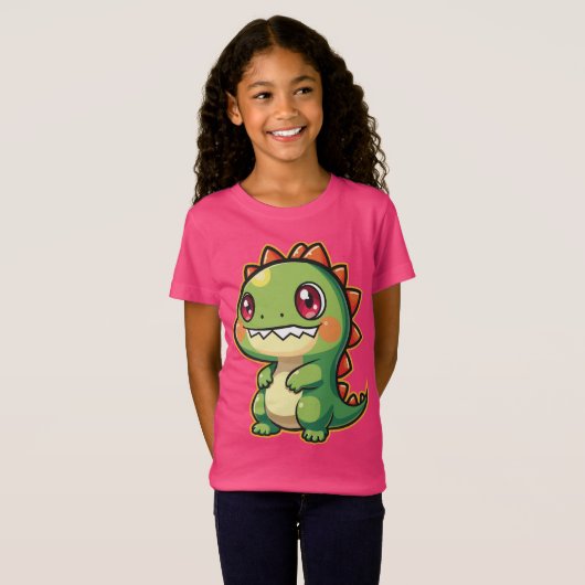 Kawaii Dinosaur T-shirt (Voorkant volledig)