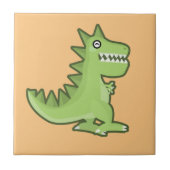 Kawaii Dinosaur Tegeltje (Voorkant)