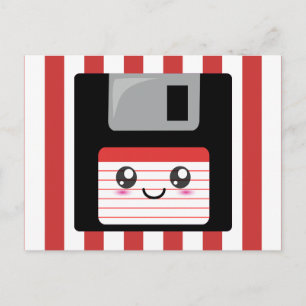 Kawaii-diskette Briefkaart