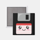 Kawaii-diskette Magneet (Voorkant / Achterkant)