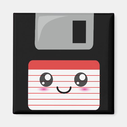 Kawaii-diskette Magneet (Voorkant)