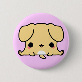 Kawaii Dog (Je verandert de achtergrond!) Ronde Button 5,7 Cm