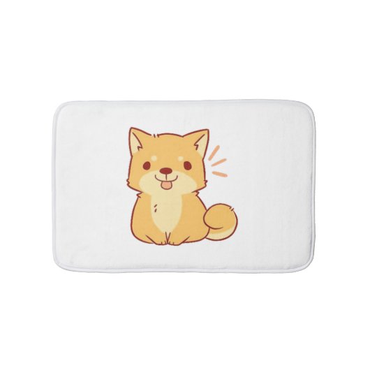 Kawaii dog Shiba Badmat (Voorkant)