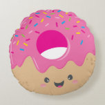 KAWAII DONUT BIEDT Vette, kleurrijke zoete sproeie Rond Kussen<br><div class="desc">Een heel lief, trendy donut ontwerp fleurt je dag op! TIP: 1. Om het formaat/de positie van het afbeelding te wijzigen, drukt u op de knop "Aanpassen". 2. U kunt ook een naam toevoegen of wijzigen om deze te personaliseren! Ik hou van het ontwerp, maar wil graag wat veranderingen zien...</div>