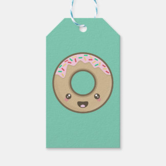 Kawaii donut cadeaulabel