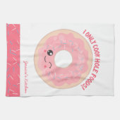 Kawaii Donut I only Cook Hole Foods Theedoek (Horizontaal)