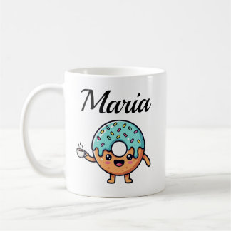 Kawaii Donut Koffieliefhebber Persoonlijke Koffiem Koffiemok